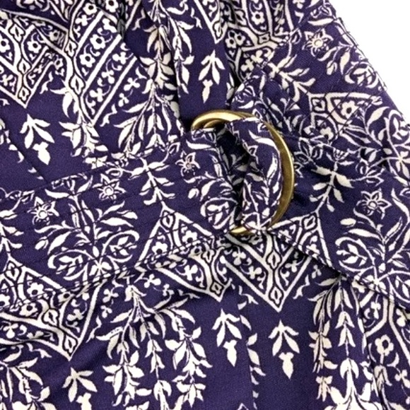 Tory Burch Silk Bend Floral Print Wrap Surplice Dress - Picture 10 of 13